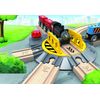 Hape Adjustable Rail Turntable – 6-Way Train Track Accessory with Rotating Knob for Big Engines