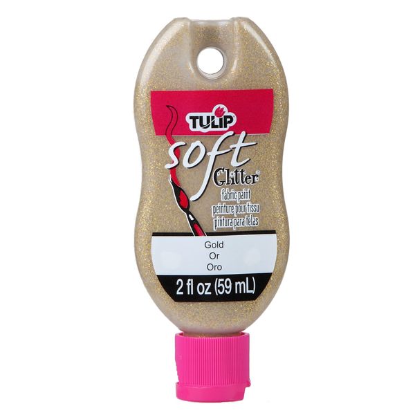 Tulip 2Oz Soft Fabric Paint - Glitter Gold