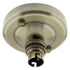 Straight Batten Lamp Holder BC|B22 in Antique Brass Finish