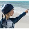 Playshoes Boy's UV Sun Protection Swim Cap, Headscarf Maritim Blue (Original), Medium (Size:53 cm)
