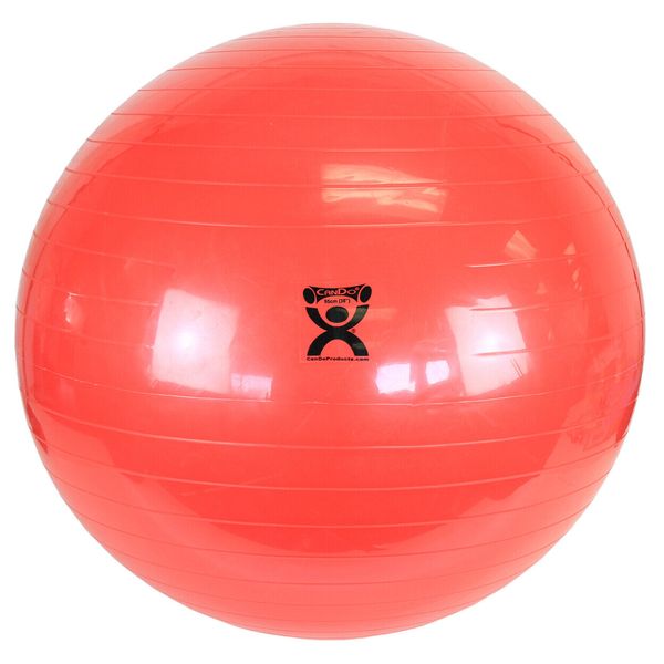CanDo Inflatable Exercise Ball - Red - 38" (95 cm)