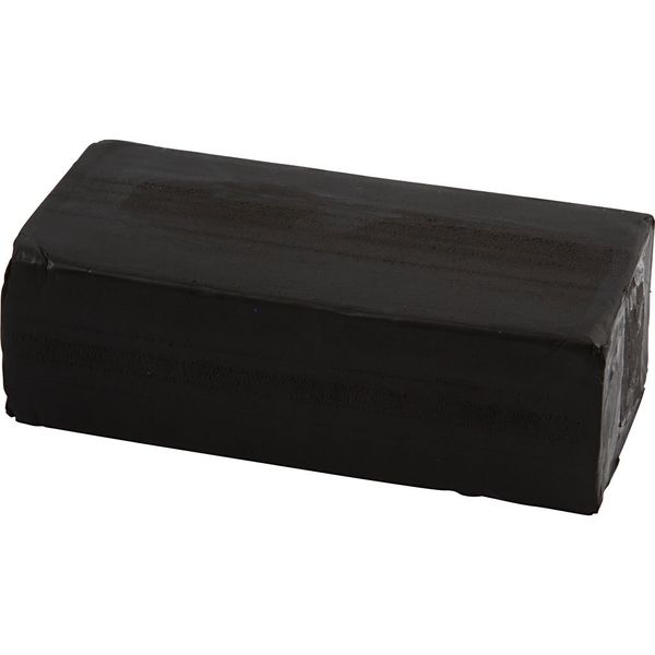 Creativ 78680 Soft Clay, size 13x6x4 cm, black, 500g