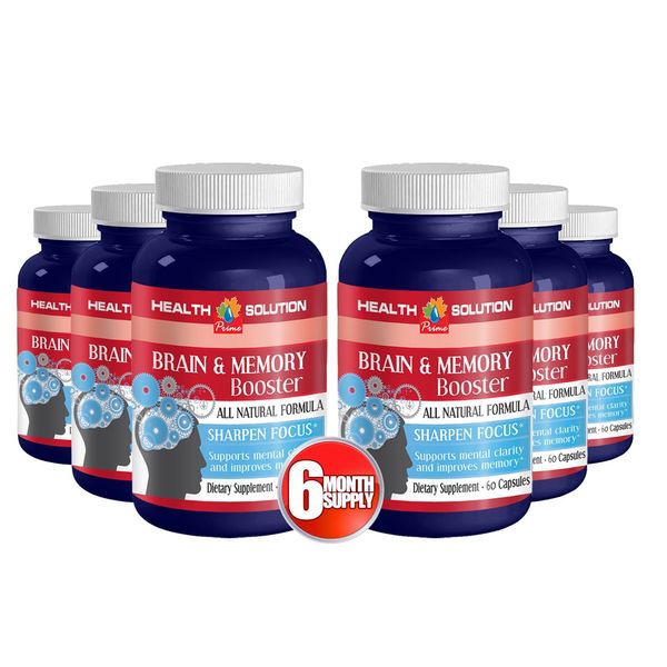 Brain Boost Supplement - Supports Brain Activity Memory Pills - 360 Capsules 6B