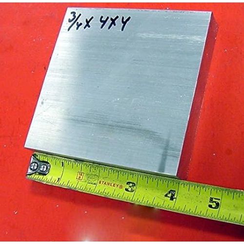 3/4" X 4" Aluminum 6061 Flat BAR 4" Long +.07"/-0 Solid Extruded Plate T6511 New Mill Stock