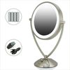 Ovente LED Lighted Vanity Tabletop Makeup Mirror 1X 5X Magnifier, MLT451X5X