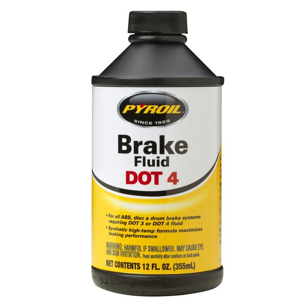 Brake Fluid, 12 Oz, Dot 4