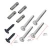 Spares2go Universal Wall Ladder Rack Brackets (Black)
