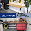 Folding Shelf Brackets, 8 Inch 4 Pcs Foldable Heavy Duty Collapsible Wall Mounted Space-Saving