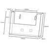 Taymar WLA6 Freestanding/Wall Mounted A6 Landscape Leaflet Holder