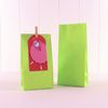 Vibrant Lime Green Paper Party Bags (Pack of 12) - Premium Quality Bags, Perfect for Celebrations & Gifts
