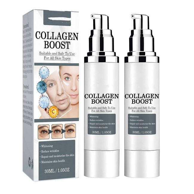 Collagen Boost Anti-Aging Serum, Collagen Boost Serum, Collagen Boost Cream, Collagen Booster for Face with Hyaluronic Acid