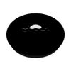 Beach Cute Summer Sun Palm Surf Waves Outline PopSockets Adhesive PopGrip