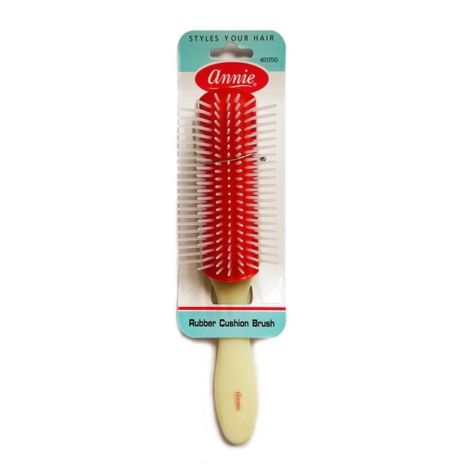 ANNIE RUBBER CUSHION BRUSH LARGE #2050 DETANGLING WIG ALL HAIR TYPES