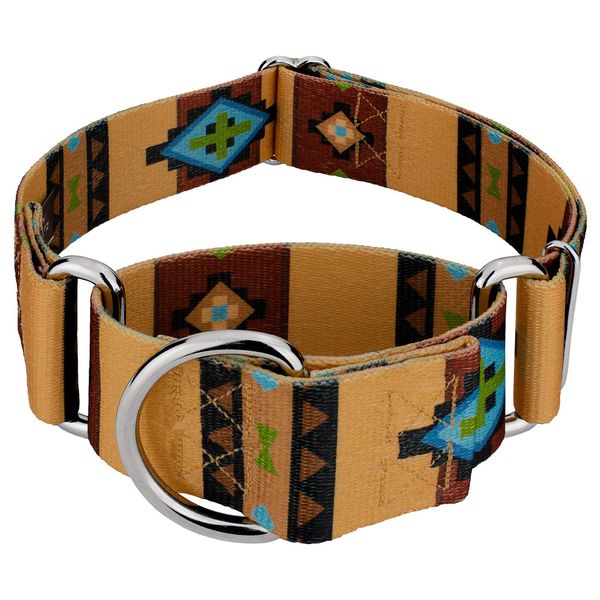 Country Brook Petz - Native Arizona Martingale Dog Collar - Country and Western Collection with 8 Rustic Designs (1 1/2 Inch, Large)