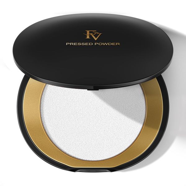 FV Transparentes Puder Make-up, Compact Finishing Powder für Mattierend Finish, Wasserfest und Langanhaltend für Fettig Trocken Normal und Reife Haut Baking Powder, Alle Hauttypen, Vegane Formel