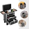 Professional Rolling Makeup Train Case Makeup Storage Organizer Cosmetic Trolley
