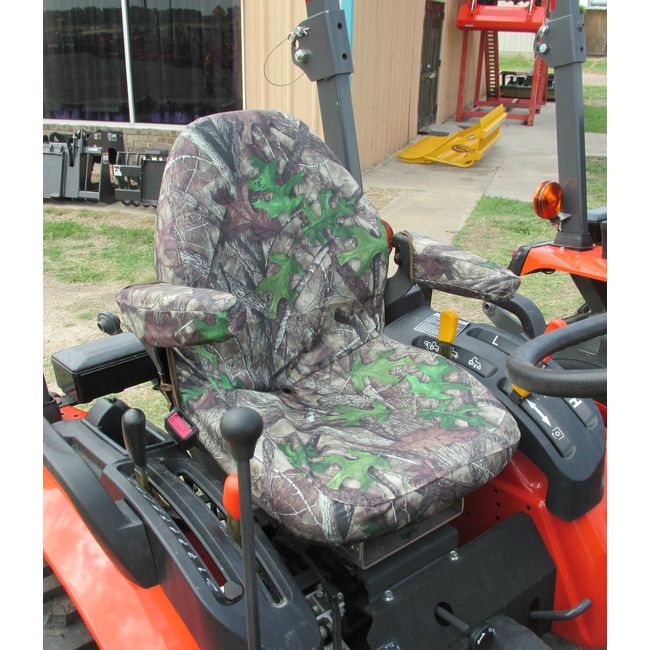 Durafit Seat Covers, Custom Fit Kubota Seat Covers for Tractor B2301 B2601 (KU25 HTZC Camo)