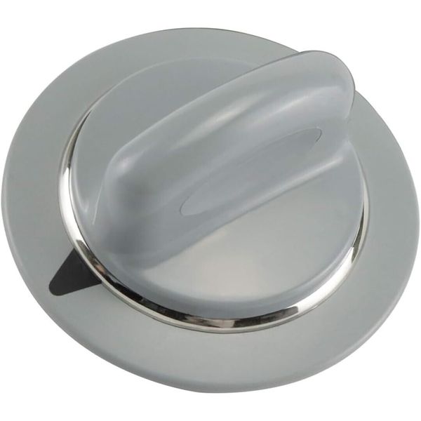 WE1M964 Timer Knob with Metal Ring (Gray) Compatible With AP4980845, 1811122