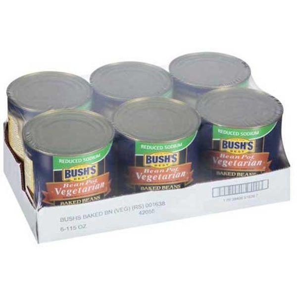 Bushs Best Bean Pot Vegetarian Baked Beans, 115 Ounce -- 6 per case.