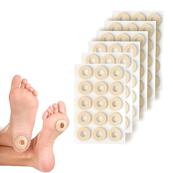 150 Pieces Corn Patch Pads Foot Toe Corn Pads Latex Foam Soft Corn Pads Self Adhesive Callus Pads Anti Friction Callus Removal Pad Foot Pain Relief Corn Patch Pads Foot Toe Corn Pads