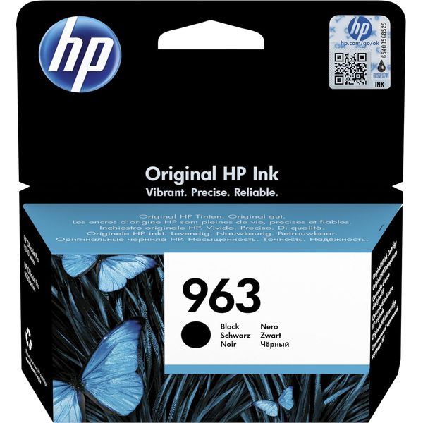 HP 3JA26AE 963 Original Ink Cartridge, Black, Single Pack