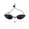 Safety Tanning Goggles and Durable Eye Patch Light Protection Eyewear with Transparent Bags for Patients in IPL, UV, Infrared LED Light Therapy Sunbathing on The Beach - Black