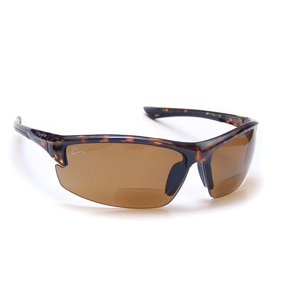 Coyote Eyewear Polarized Reader Sunglasses, Tortoise, Copper +2.50 Power