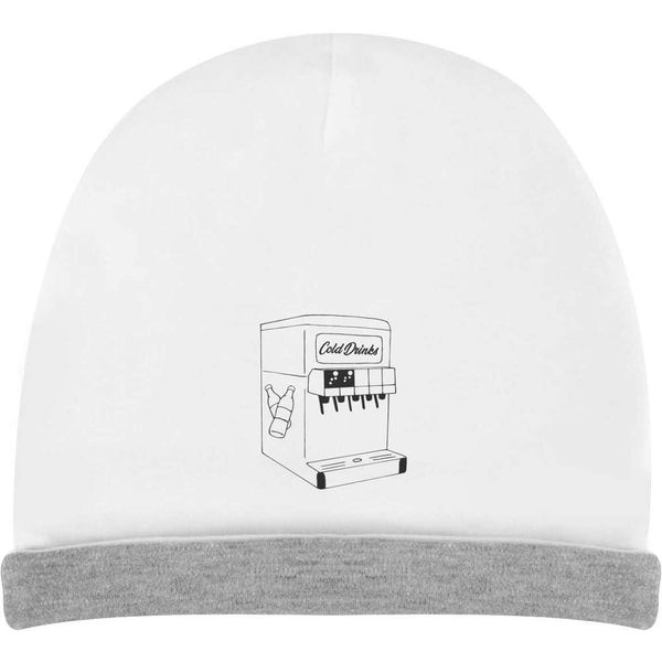 Azeeda 'Cold Drinks Soda Machine' Kids Slouch Hat (KH00038212) White