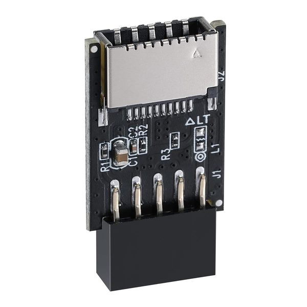 Ieron USB 2.0 Front Panel Header USB 9 Pin to USB 2.0 Type-E Internal Adapter Plug and Play
