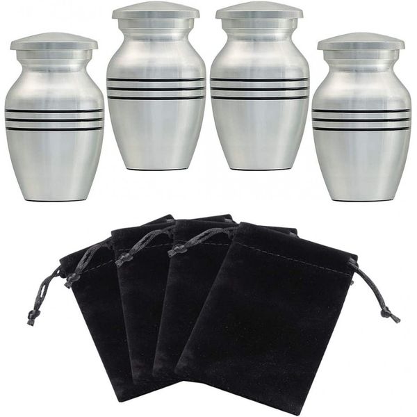 ICOKEE Small Keepsake Urns for Human Ashes or Pet Ashes, Set 4