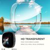 Diruite 4-Pack Cover for Fitbit Versa 4/Sense 2 Screen Protector Case,HD Shockproof Soft TPU Full Protection Scratch-Resistant,Clear&Clear&Clear&Clear