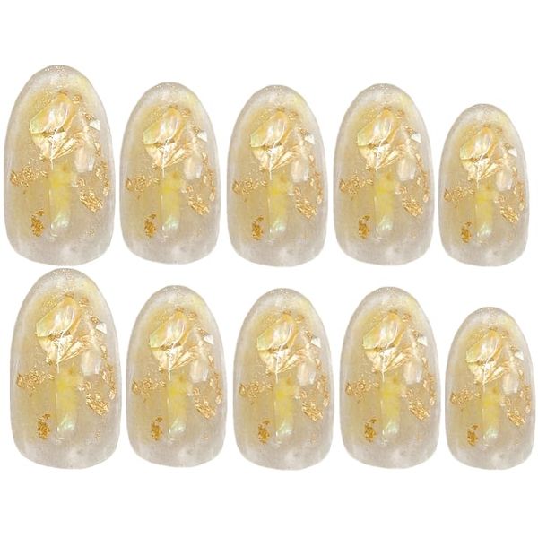 Yebe Nail Tip, Yellow, Round