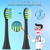 YMPBO 10PCS Replacement Heads Compatible with 7AM2M AM101/AM105 Electric Toothbrush +[30PCS Dental Floss Picks +1 Free Universal Stand Holder ] Soft Dupont Brush Bristles,Black
