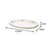 Mino Ware K52025 White Karatsu Oval Plate with Polka Dots