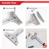 Goldblatt 2PC Razor Blade Scraper Heavy Duty 20PCS 4in Blades Floor Scraper Tool