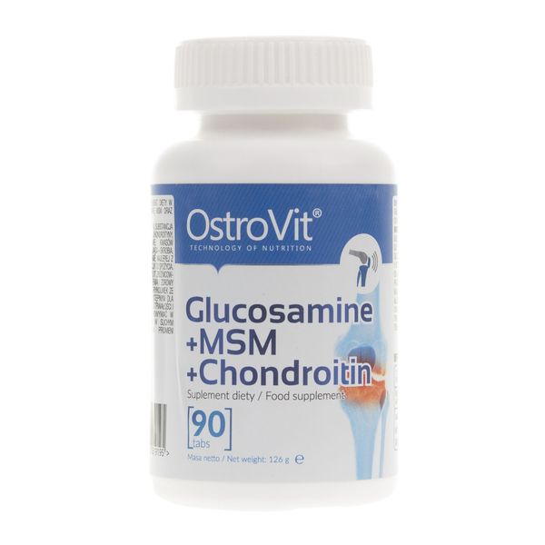 OstroVit Glucosamine + MSM + Chondroitin - 90 Tablets-