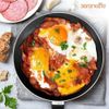 Serenelife Kitchenware Pots & Pans Set-Black Non-Stick Coating Inside (11 pcs.)