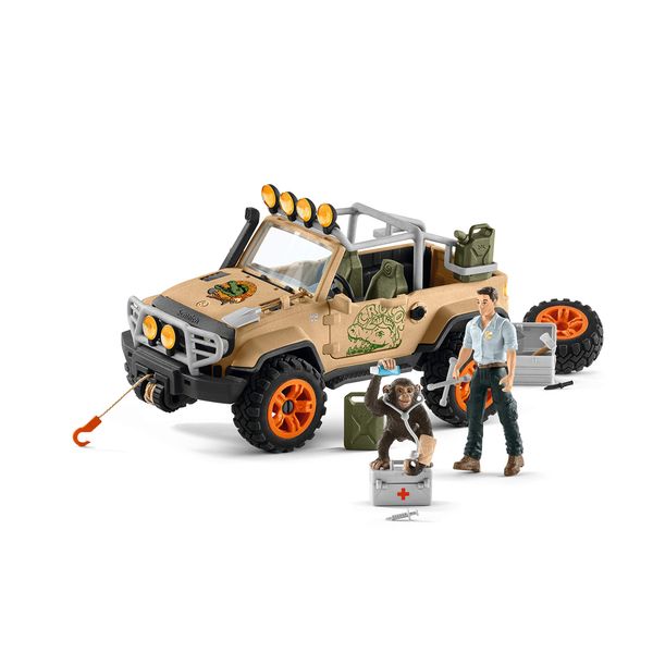 SCHLEICH 42410n 4x4 vehicle with winch Wild Life Toy Playset for children aged 3-8 Years