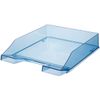 Briefablage KLASSIK C4 transparent, A4/C4, Greifausschnitt, blau-transparent