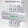 DC Voltage Meter LED Digital Display Switching Output DIN Rail Mount Voltmeter Electrical Instrument 11V‑310V