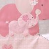 The Peanutshell Pink Elephant Crib Bedding Sets (4 Piece Crib Set)