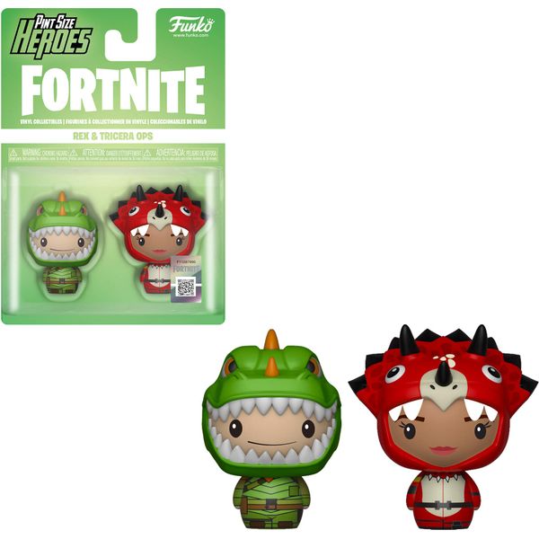 Funko Pint Sized Heroes: Fortnite a - Rex & Tricera Ops - Collectible Vinyl Figure - Gift Idea - Official Merchandise - for Kids & Adults - Video Games Fans - Model Figure for Collectors and Display