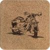 'Motorbike' Square Cork Trivet/Pot Stand (TR00003501)