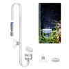 Clscea Aquarium Acrylic CO2 Diffuser, S-Hook CO2 Atomizer Bubble Counter with Replaceable Disc and Quick-Plug for Aquarium Plant Tank, 20cm (S)