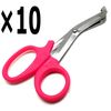 10 Pcs New Pink Utility Scissors 5.5" Multi-Purpose DIY EMS EMT Shears Tools