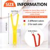 Dental Floss Holder Reusable Floss Picks Floss Holder Handle Interdental Toothpick Flosser for Oral Teeth Clearing (4 Pieces)