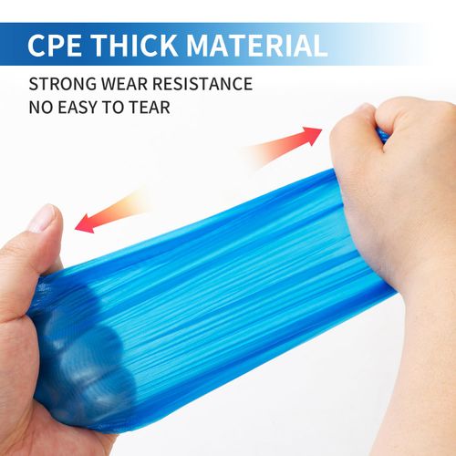 HUADYMEET Shoe Covers Disposable Non Slip For Indoors-100Pack(50 Pairs)-Waterproof Shoes Protector Cover-Durable Boot Booties Covers Fits up to size 11 US Men and 13 US Women,Large,Blue