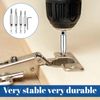 Self Centering Drill Bit Set, 4pcs Hinge Drill Bit Self Centring, Centre Drill Bits, Self Centering Drill Bit for Window Cabinet Door Woodworking (5/64", 7/64", 9/64", 11/64")