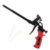 Foam Gun, Preciva Professional Foaming Gun Heavy Duty PU Expanding Foam Gun Spray Application Applicator Caulking Gun (Red)