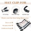 DONGKER 5PCS Hat Strap Clips,Adjustable Hat Retainer Clips for Fishing Boating Sailing Keeper